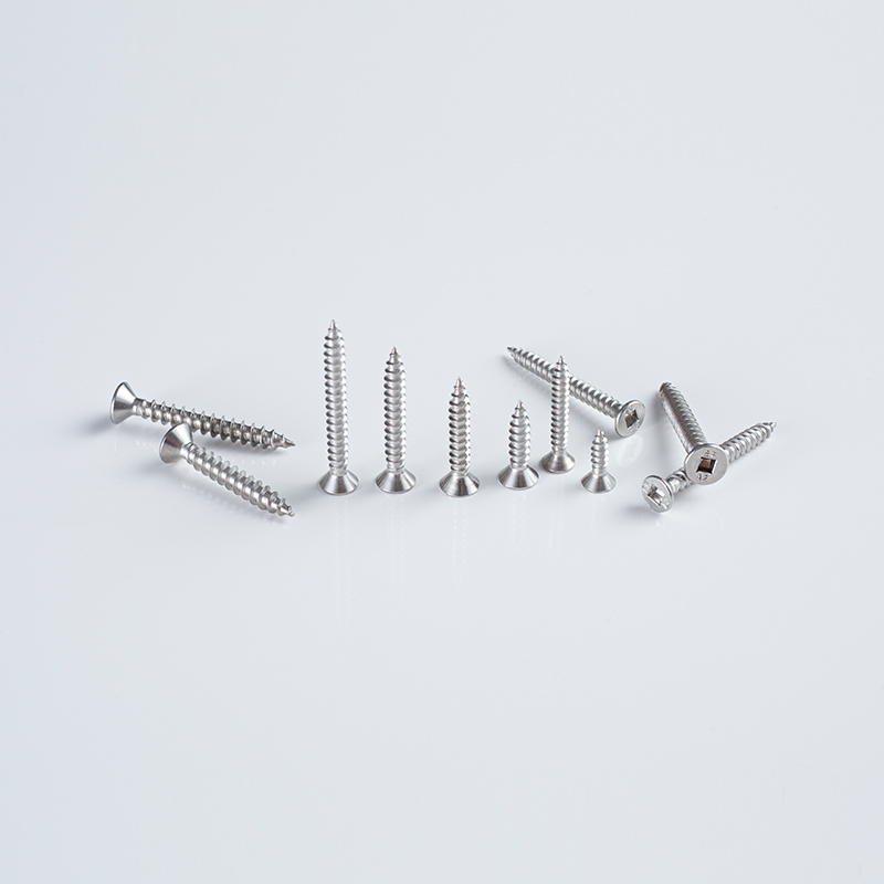 (المعيار الأمريكي) 8GA × 12-50 A2 SS304 برغي ذاتي التنصت ذو رأس مسطح ذو محرك مربع