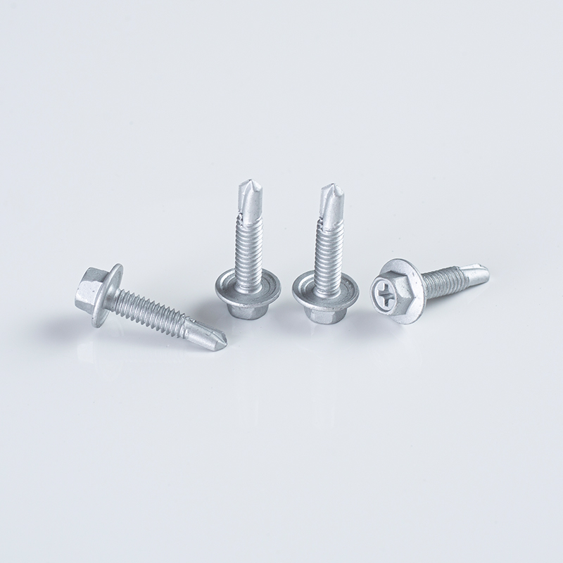 برغي حفر ذاتي سداسي متقاطع 10-24X25 (طلاء فضي من Ruspert)
