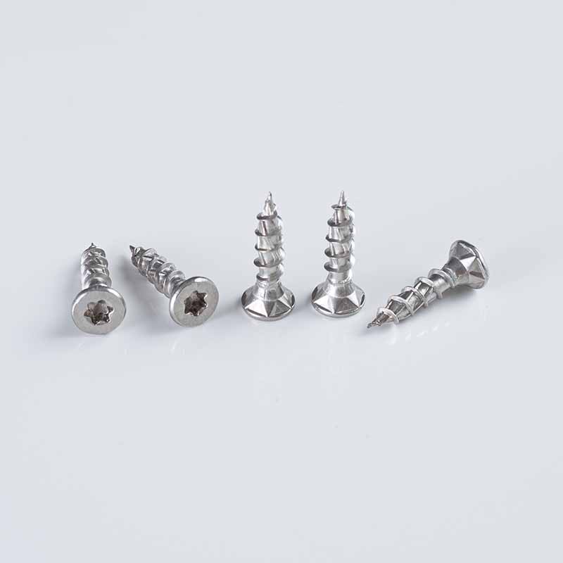 برغي خشبي مزدوج الغاطس من الفولاذ المقاوم للصدأ SS304، ذو خيط عالي ومنخفض، 8-10×20-45