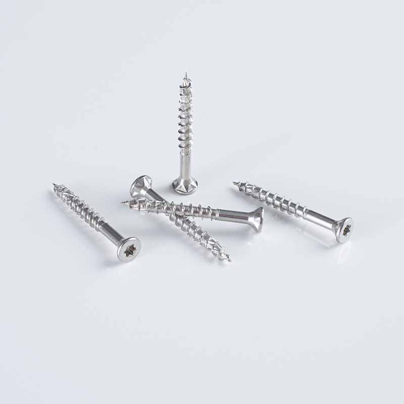 برغي خشبي مزدوج الغاطس من نوع توركس SS304، سريع الخيط، 8-10x20-45