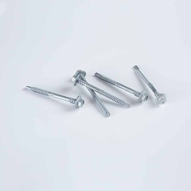 برغي ذاتي الحفر برأس سداسي CL3 مقاس 12-14x35-53 مع غسالة EPDM