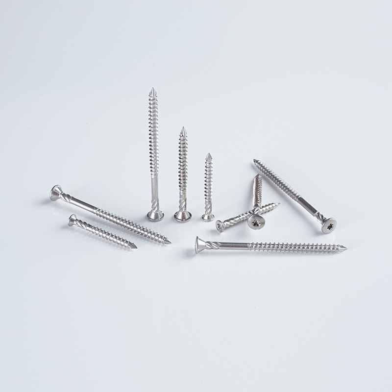 رأس مسطح كبير غاطس من نوع SS304 Torx مع رأس مدبب 12G x 65-90 T25 A2