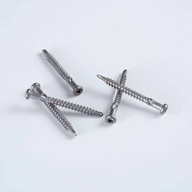 برغي ذاتي الحفر ذو رأس مسطح من سبائك الزنك والنيكل مقاس 5.0-12x50